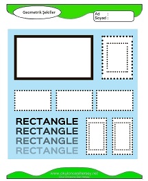 Geometrik Şekiller Çalışma Sayfaları